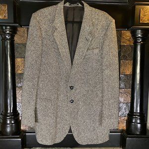 Vintage Gray Men's 2 Btn Donegal Tweed Blazer Sports Coat Men’s 44R Ireland